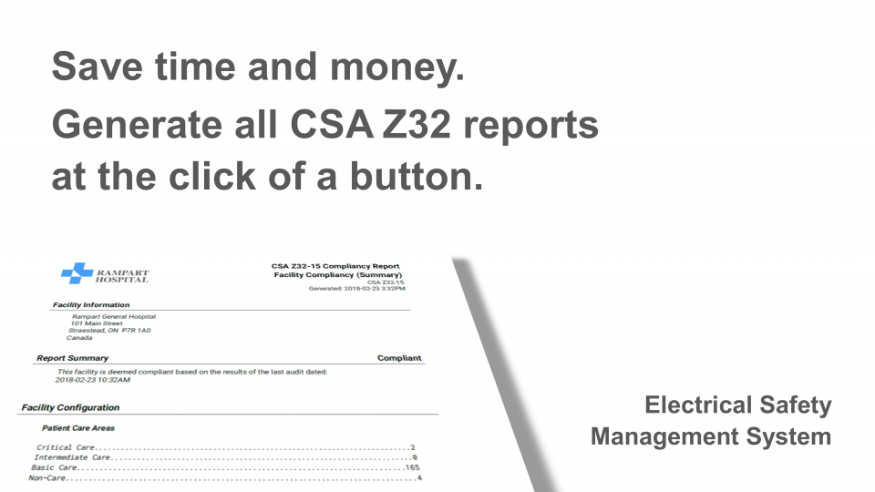 CSA Z32 Electrical Safety Management System, CSA Z32 Reports, CSA Z32 Compliancy